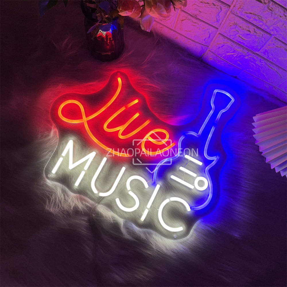 Живая музыка Неоновая вывеска  – обзор и цена Party Games Name
